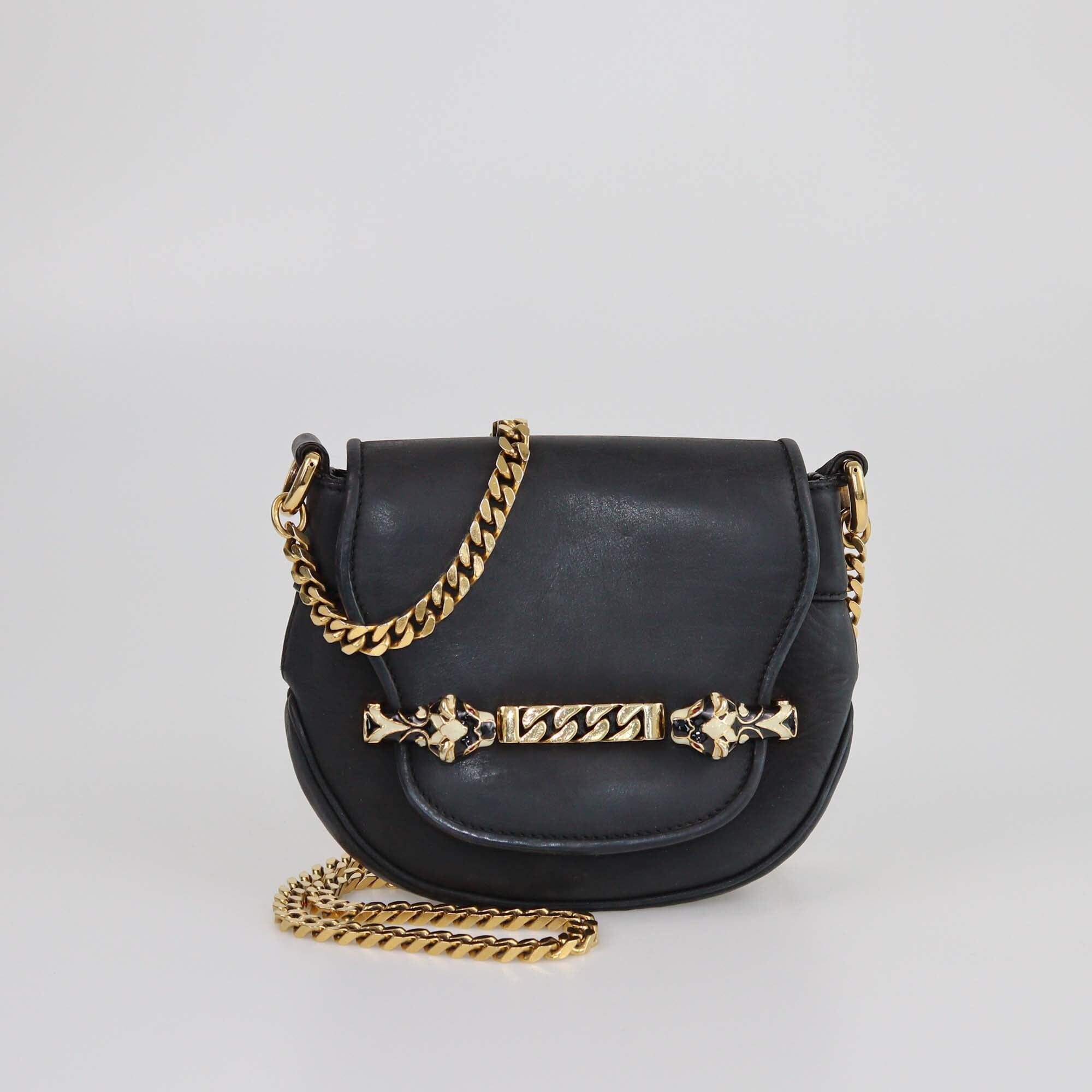 Gucci Black Tigrette Shoulder Bag