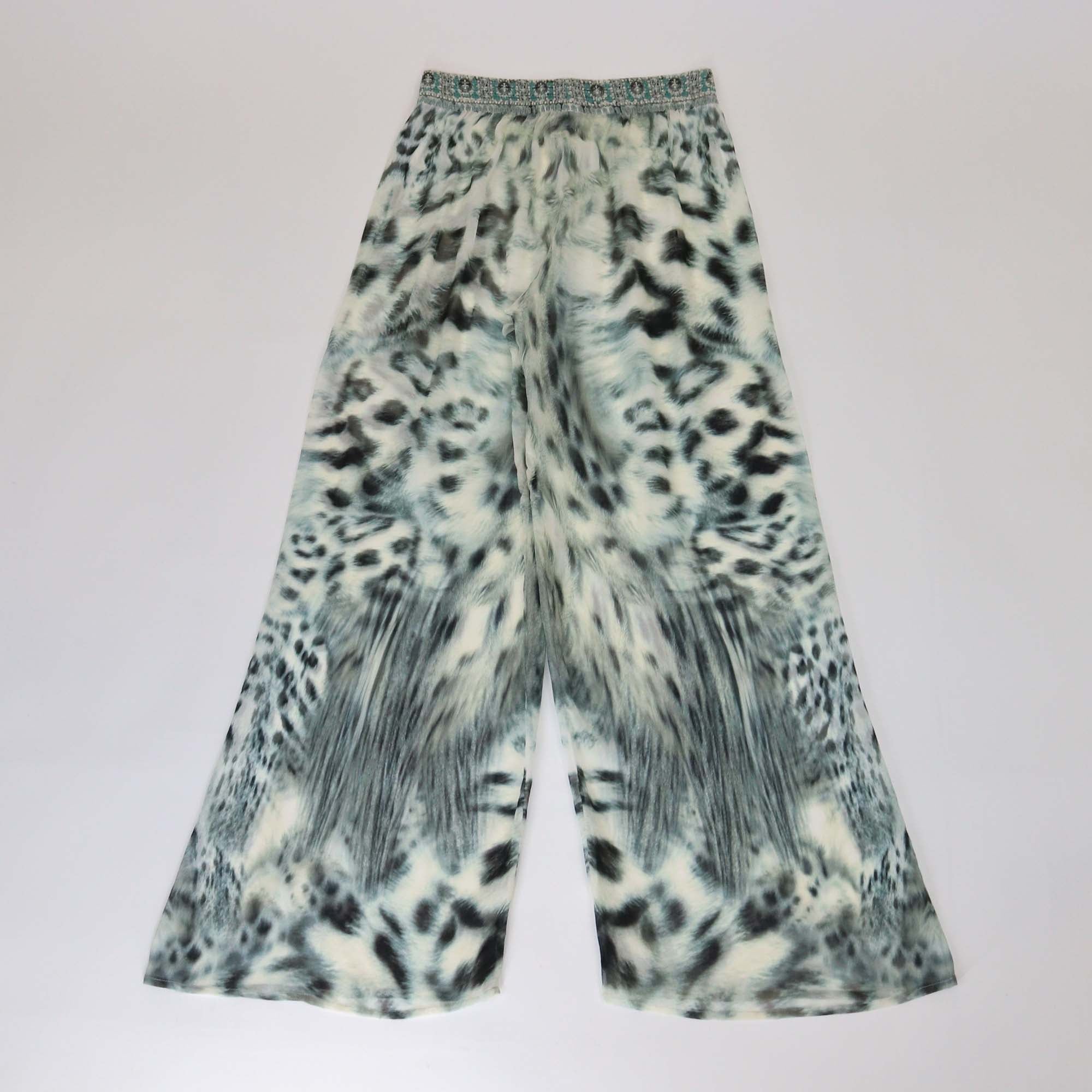 Camilla Multicolor Leopard Print Silk Short Trouser