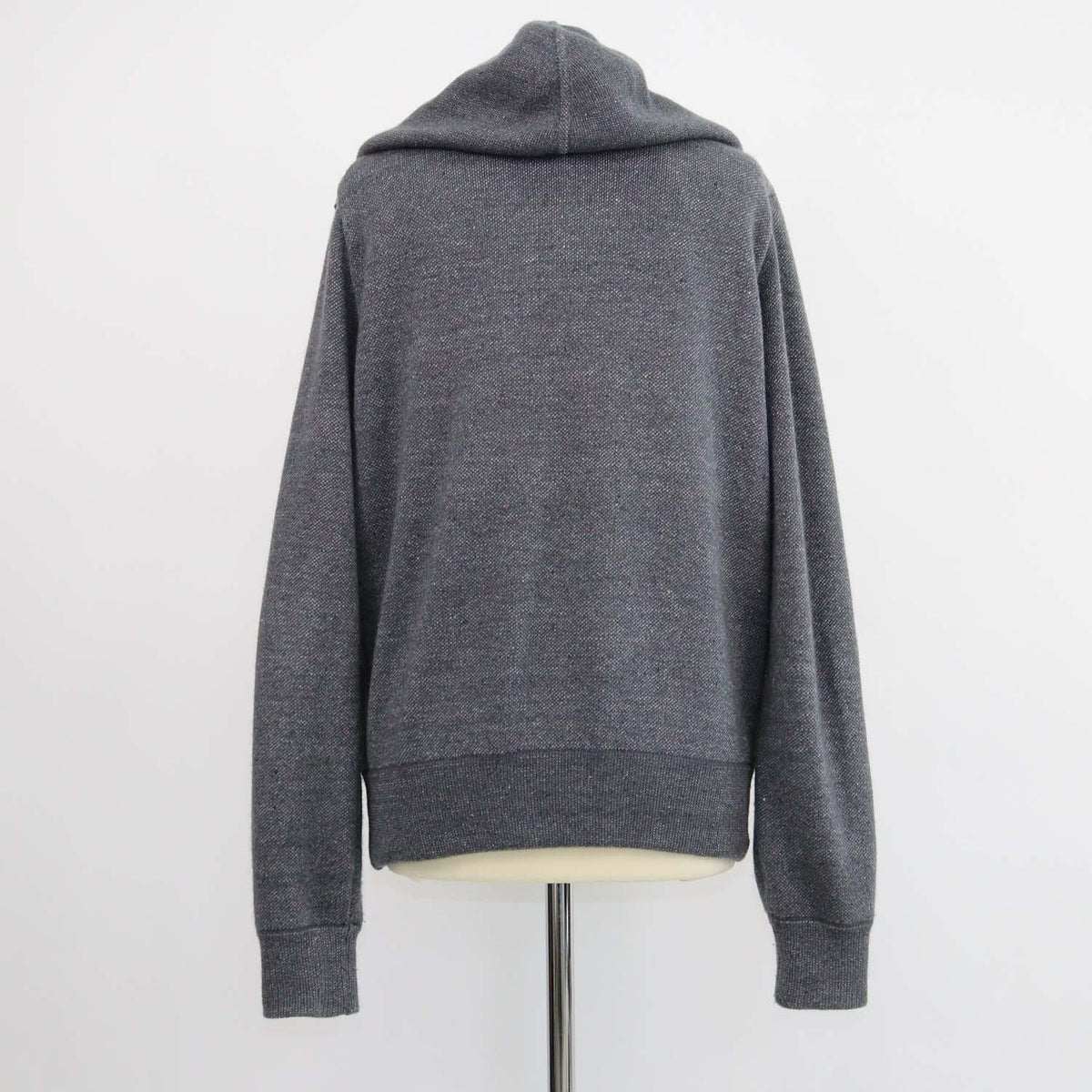 Ermenegildo Zegna Grey Suede,Cashmere and Wool Zipped Hooded Jacket