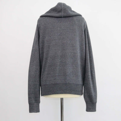 Ermenegildo Zegna Grey Suede,Cashmere and Wool Zipped Hooded Jacket