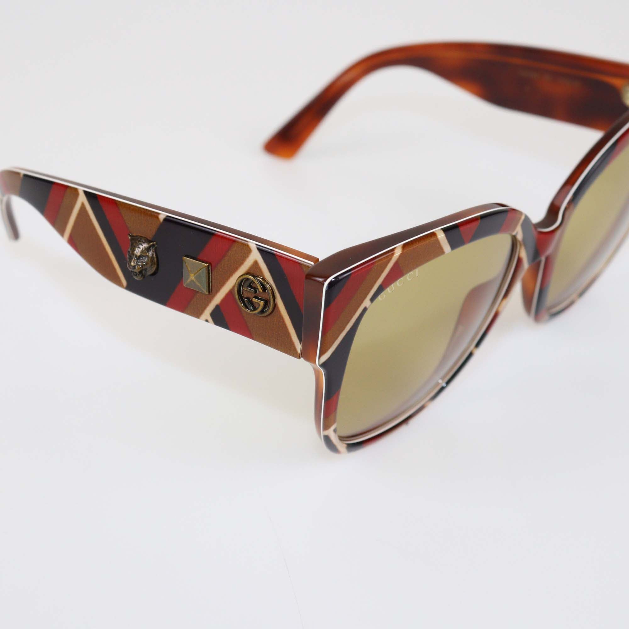 Gucci Multicolor Square Oversized Sunglasses