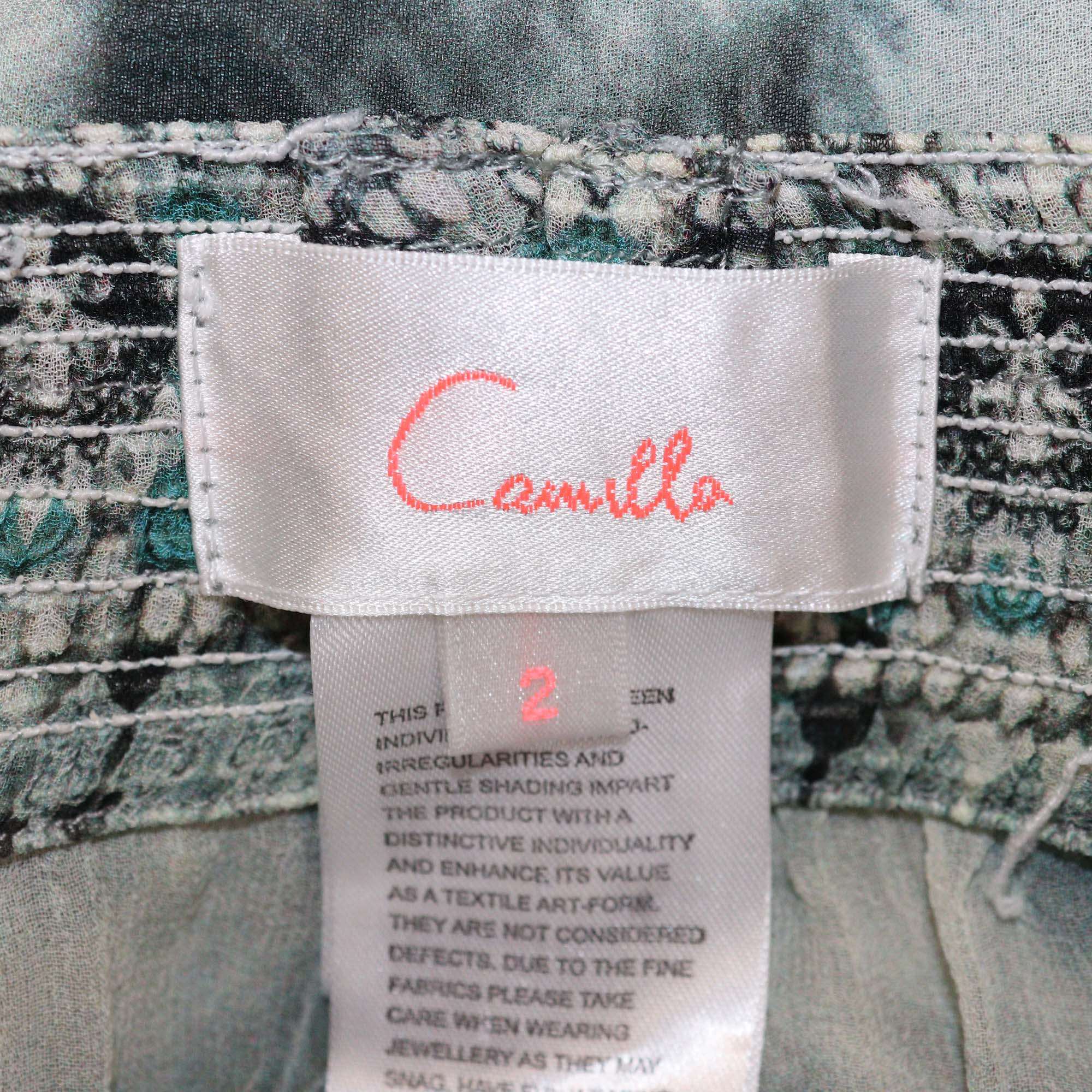 Camilla Multicolor Leopard Print Silk Short Trouser