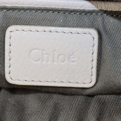 Chloe Cream Leather Large Marcie Bag