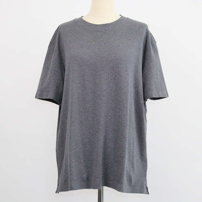 Loro Piana Dark Grey Cotton Ray Crew Neck T-Shirt