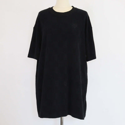 Louis Vuitton Black Damier French Terry Cotton Crewneck T-Shirt