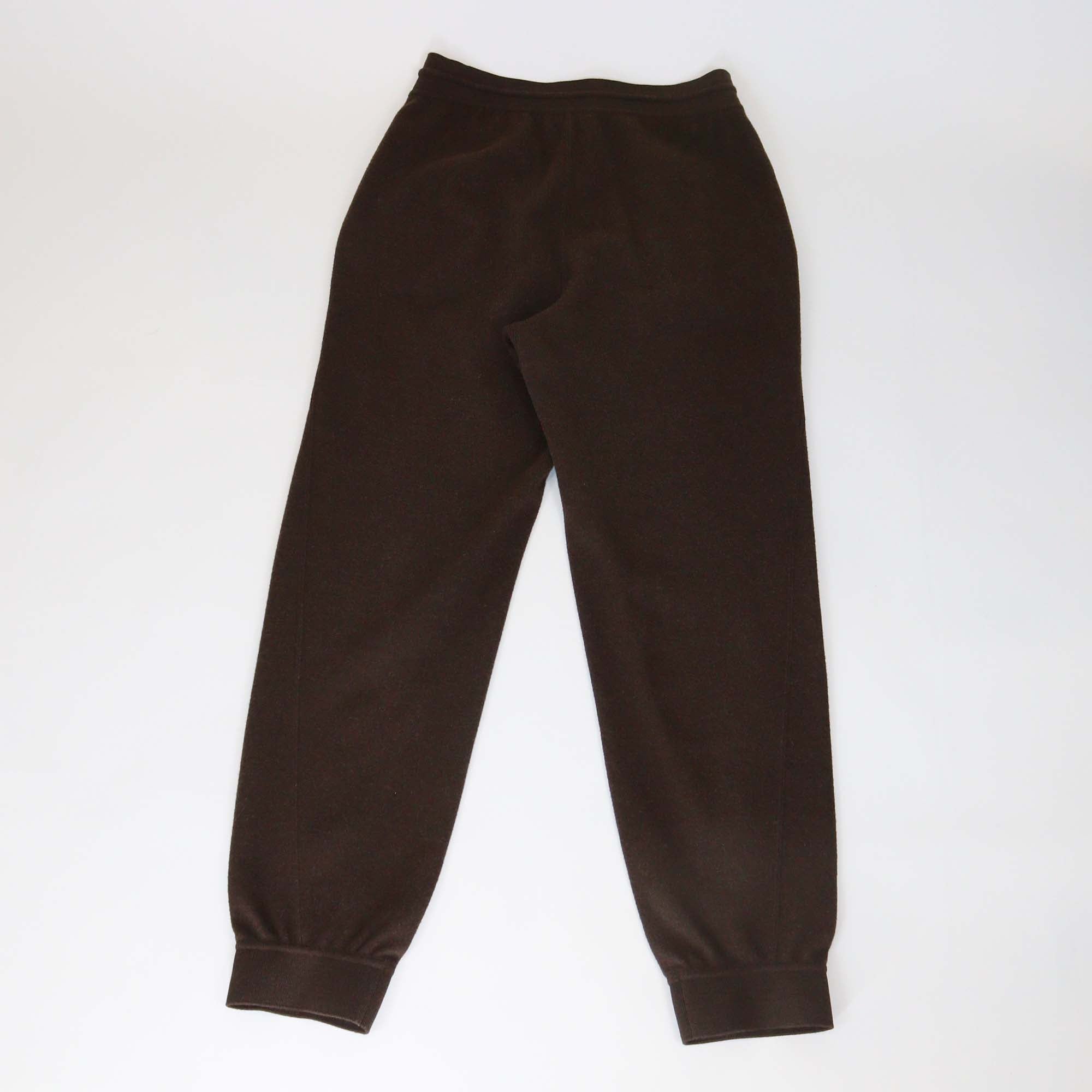 Loro Piana Dark Brown Wool Pecora Nera Fleece Jogger Pants