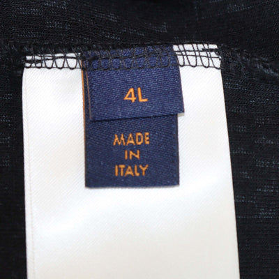 Louis Vuitton Black Damier French Terry Cotton Crewneck T-Shirt