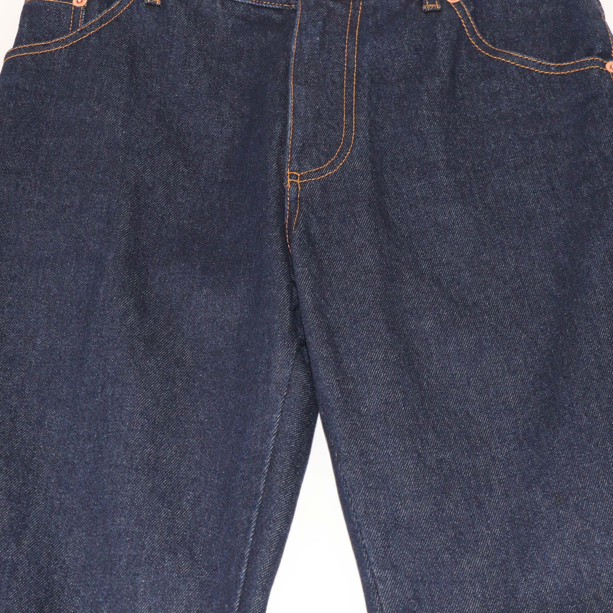 Christian Dior Dark Blue Denim Straight Cut Jeans