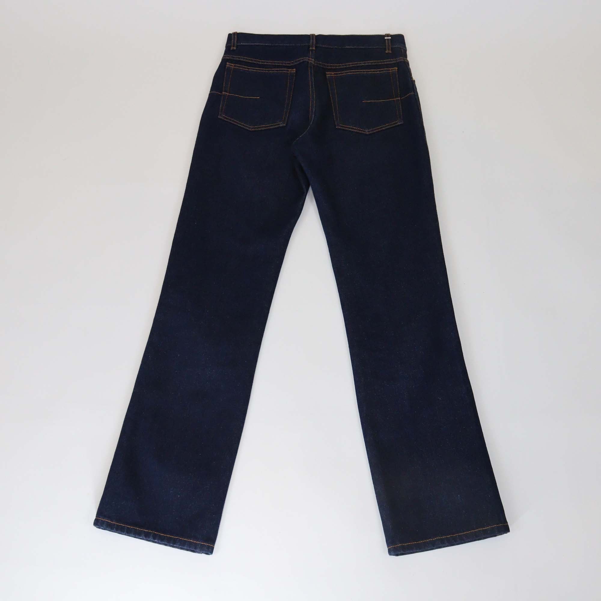 Christian Dior Dark Blue Denim Straight Cut Jeans