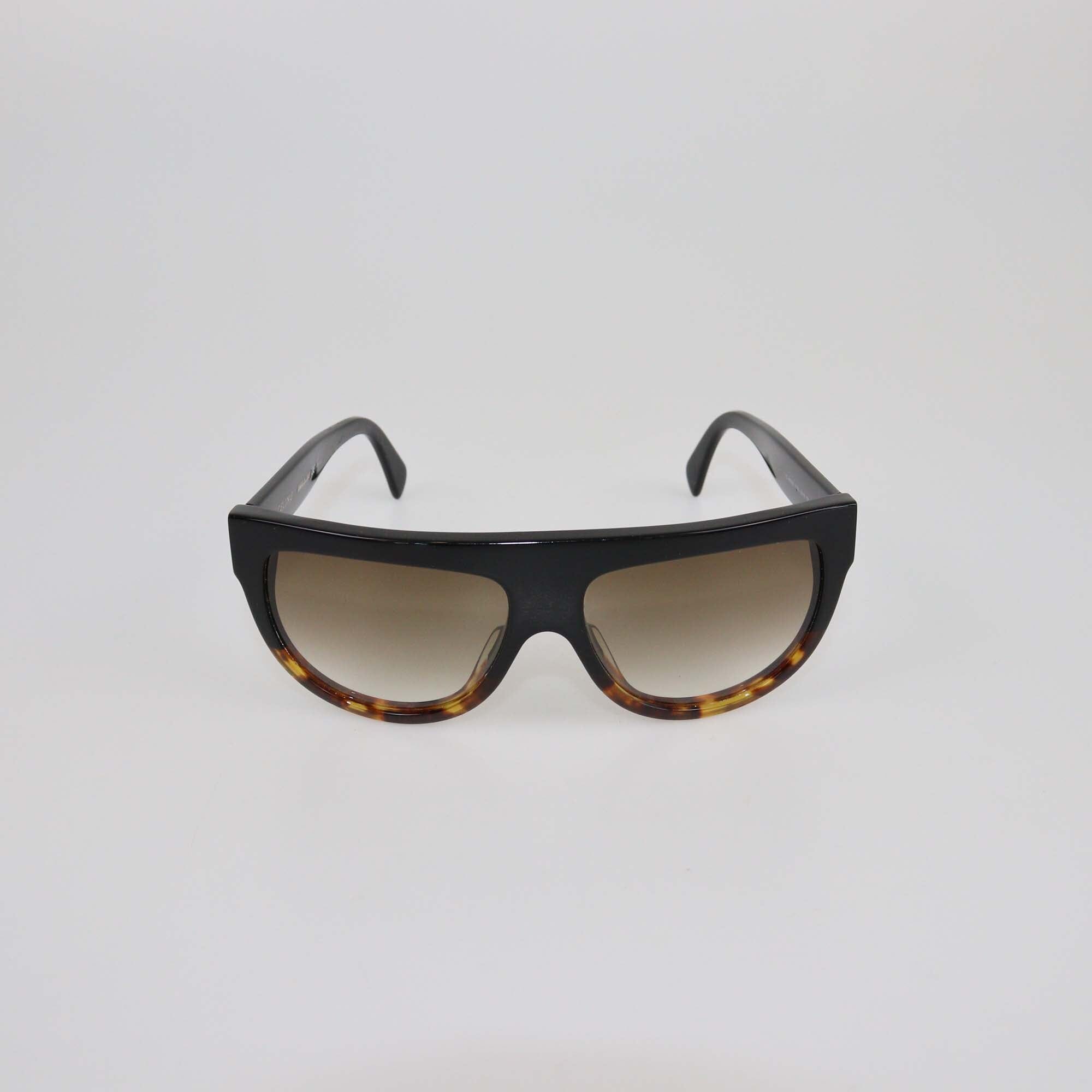 Celine Black/Brown Gradient Oversized Sunglasses Womens Celine 