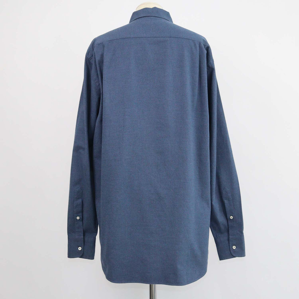 Loro Piana Navy Blue Cotton Andre Button Up Longsleeve Shirt