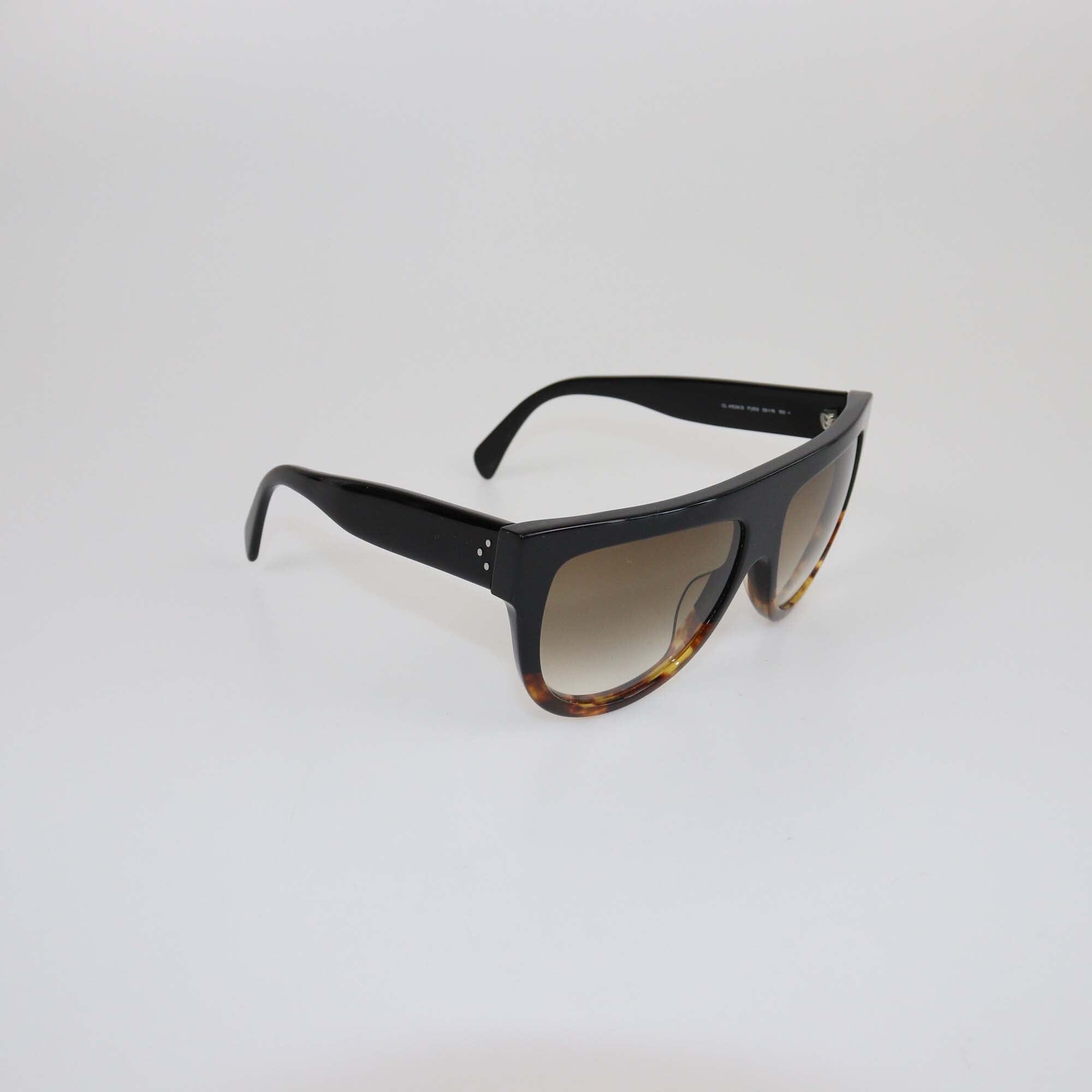 Celine Black/Brown Gradient Oversized Sunglasses Womens Celine 