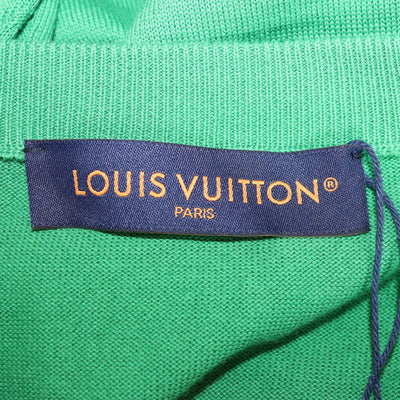 Louis Vuitton Green Monogram Sleeve Cotton Knit T-Shirt