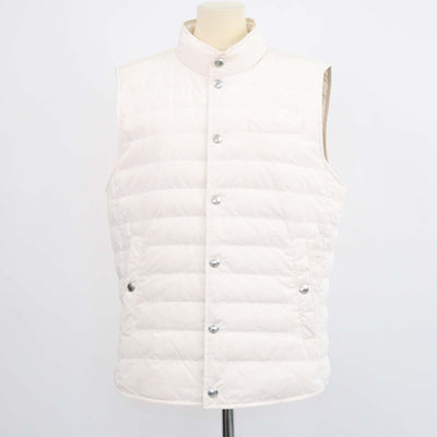 Brunello Cucinelli Off White Blend Polyester Down Vest