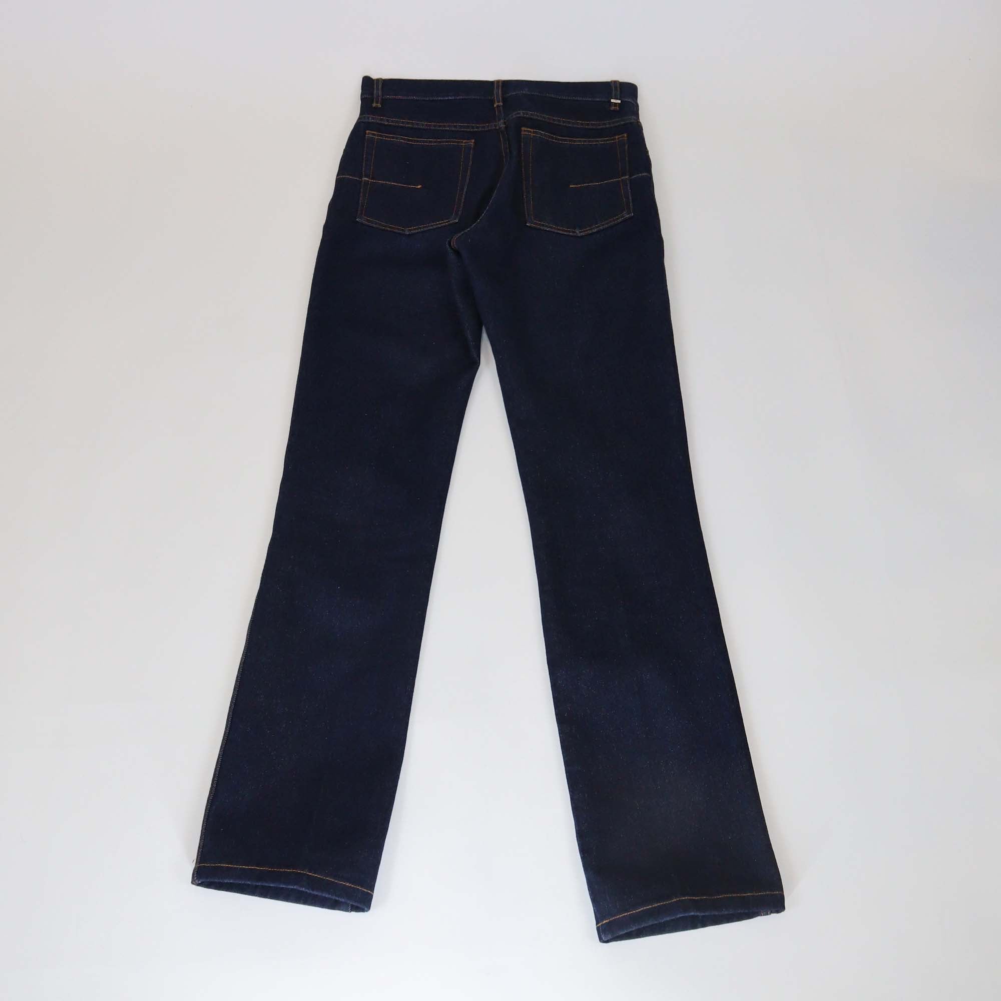 Christian Dior Dark Blue Denim Straight Cut Jeans