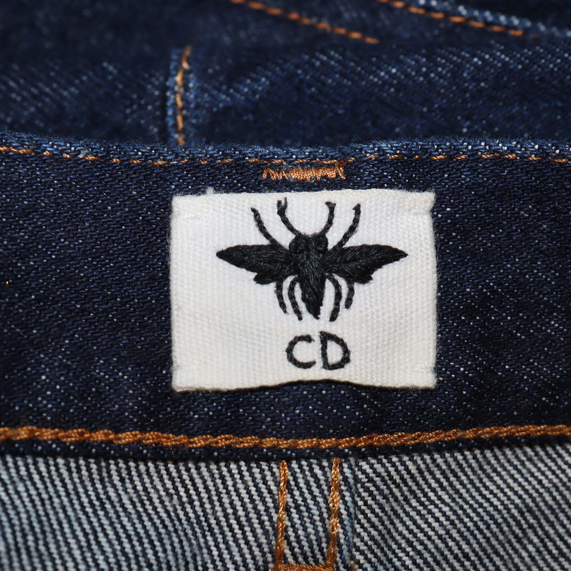 Christian Dior Dark Blue Denim Straight Cut Jeans