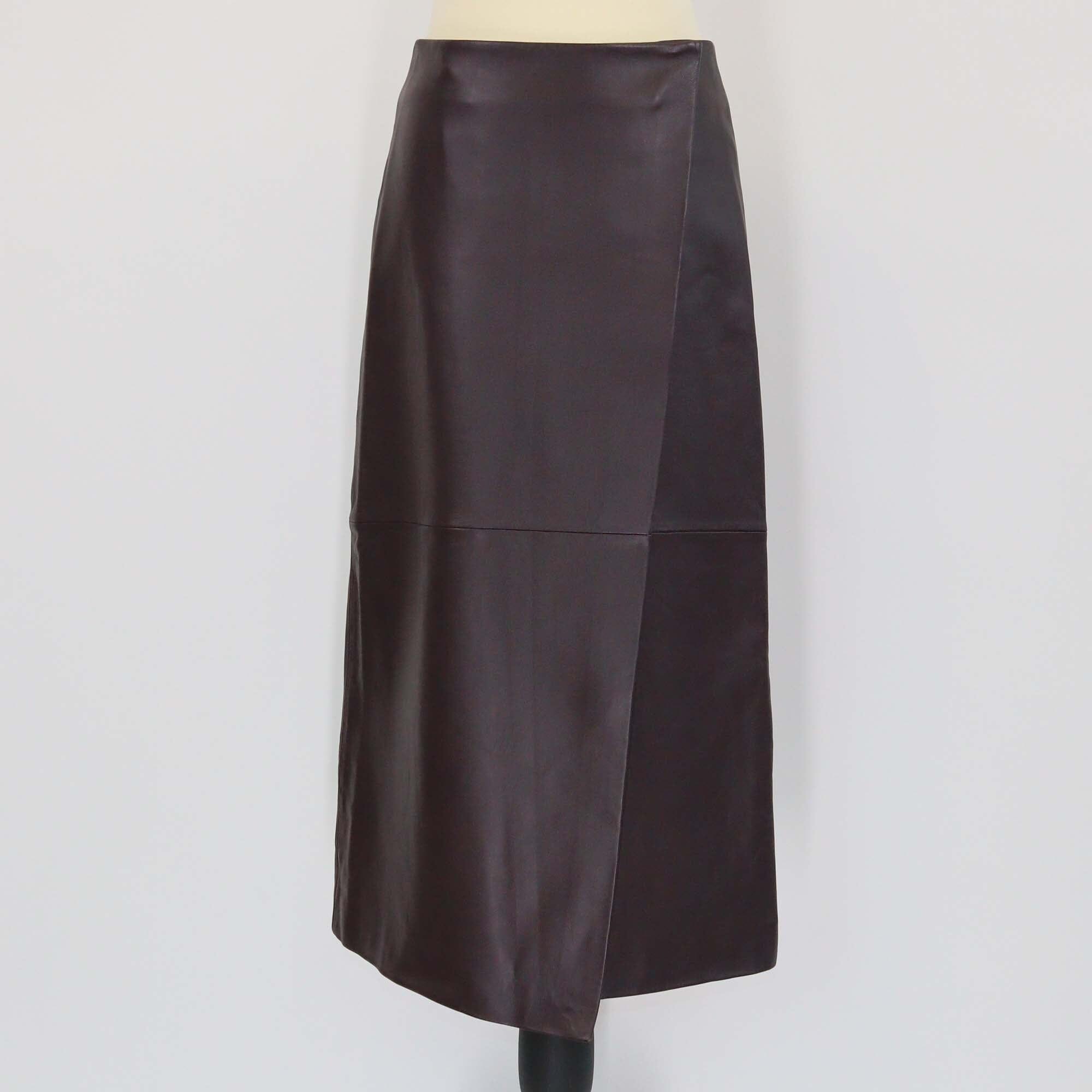 The Frankie Shop Brown Hedi Wrap Midi Skirt Womens The Frankie Shop 