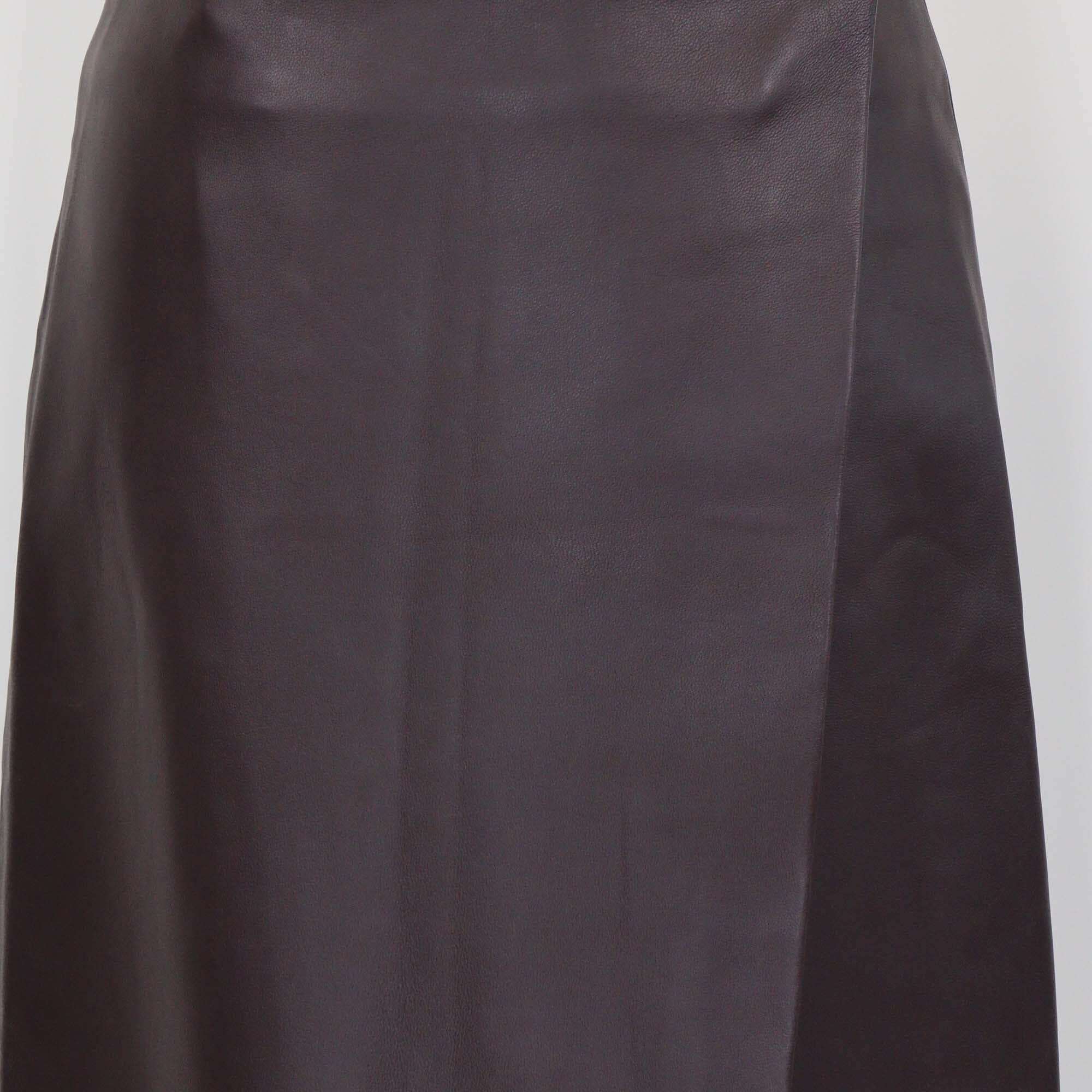 The Frankie Shop Brown Hedi Wrap Midi Skirt Womens The Frankie Shop 
