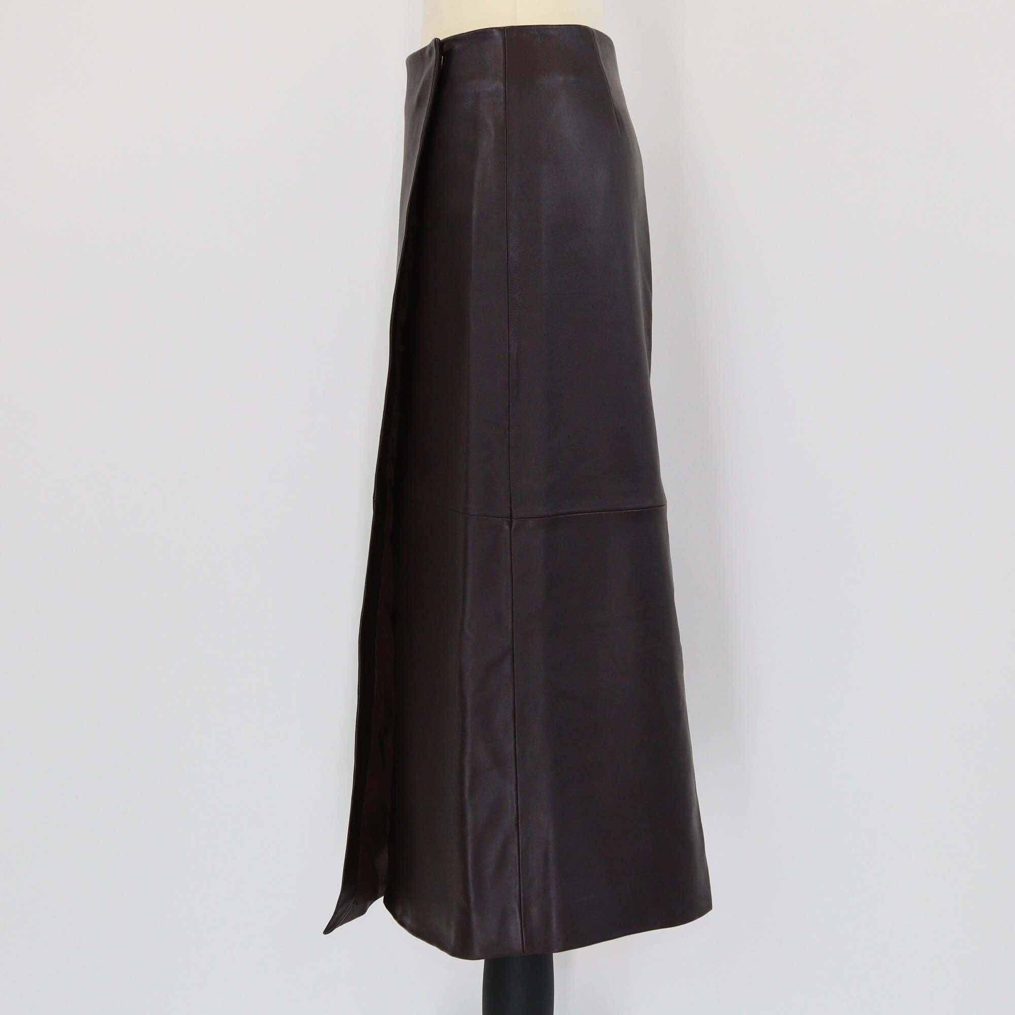 The Frankie Shop Brown Hedi Wrap Midi Skirt Womens The Frankie Shop 