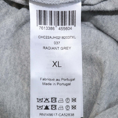 Chloe Radiant Grey Cotton Ruffled Top