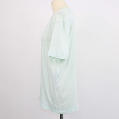 Stella McCartney Light Green Cotton Lucky Number Print T-Shirt