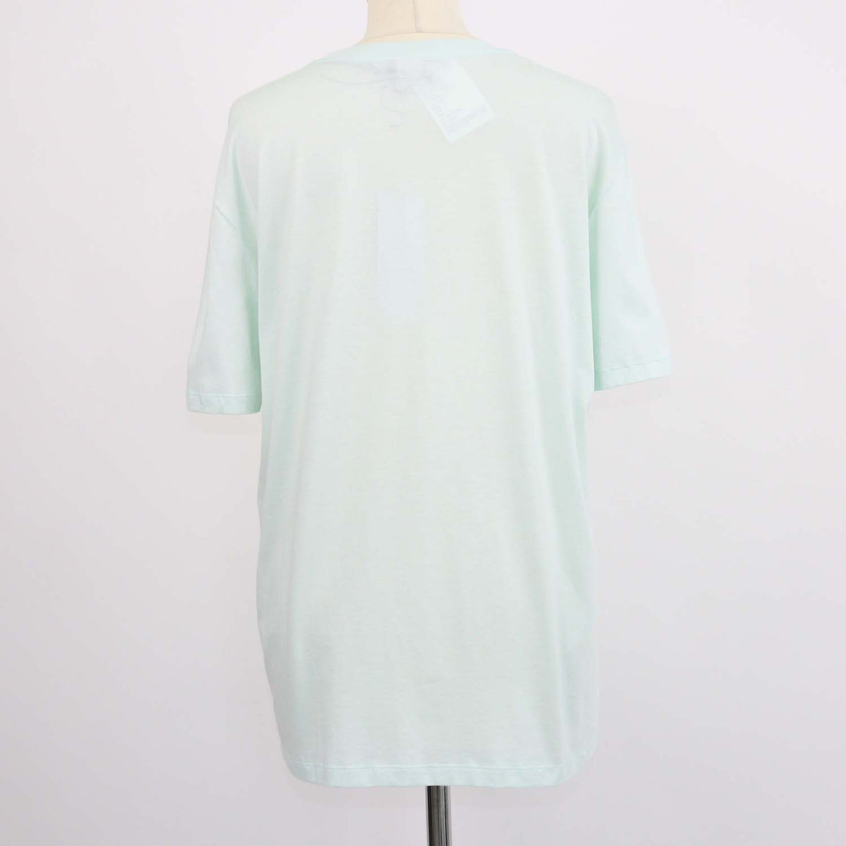 Stella McCartney Light Green Cotton Lucky Number Print T-Shirt