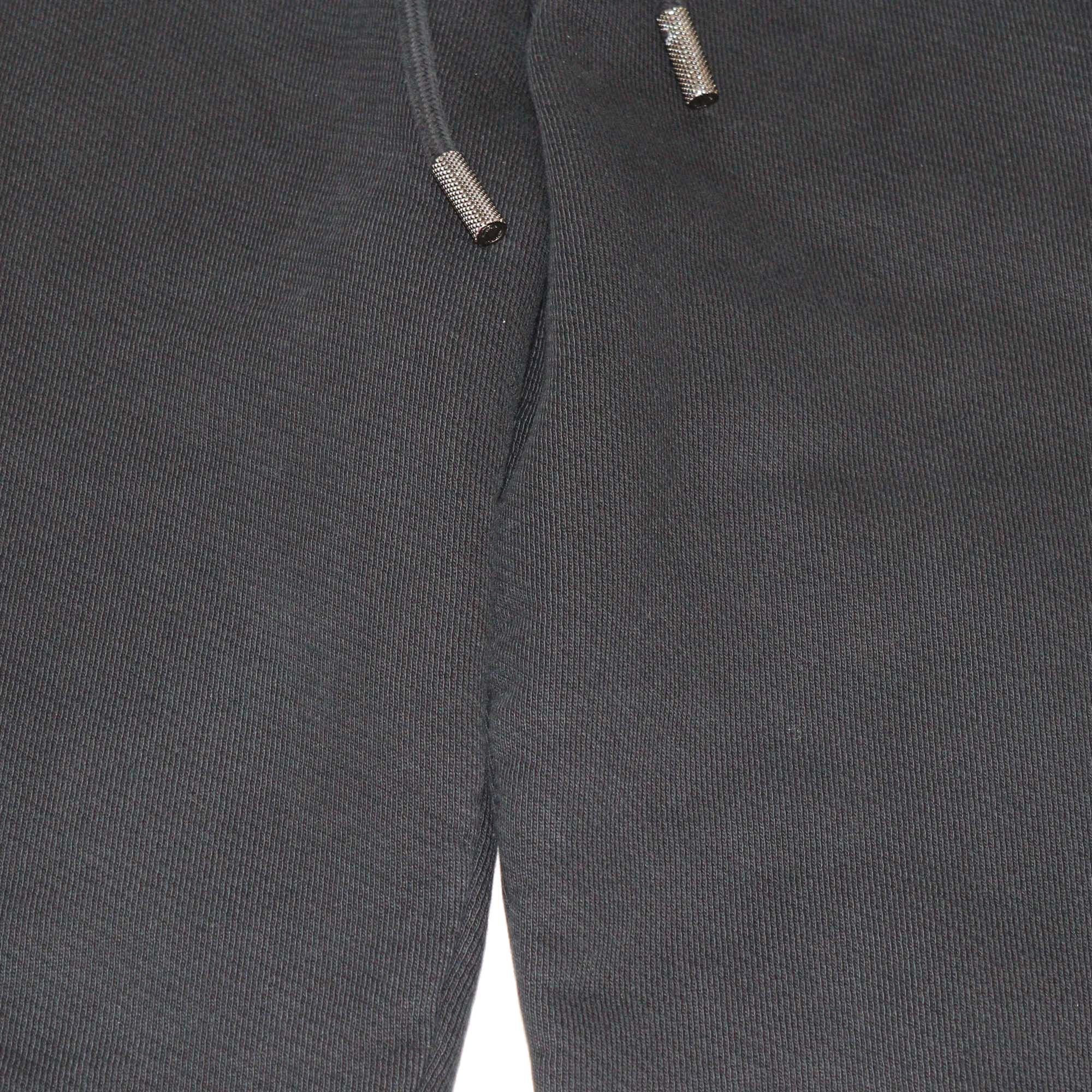 Off-White Black Cotton Side Print Detail Sweatpants