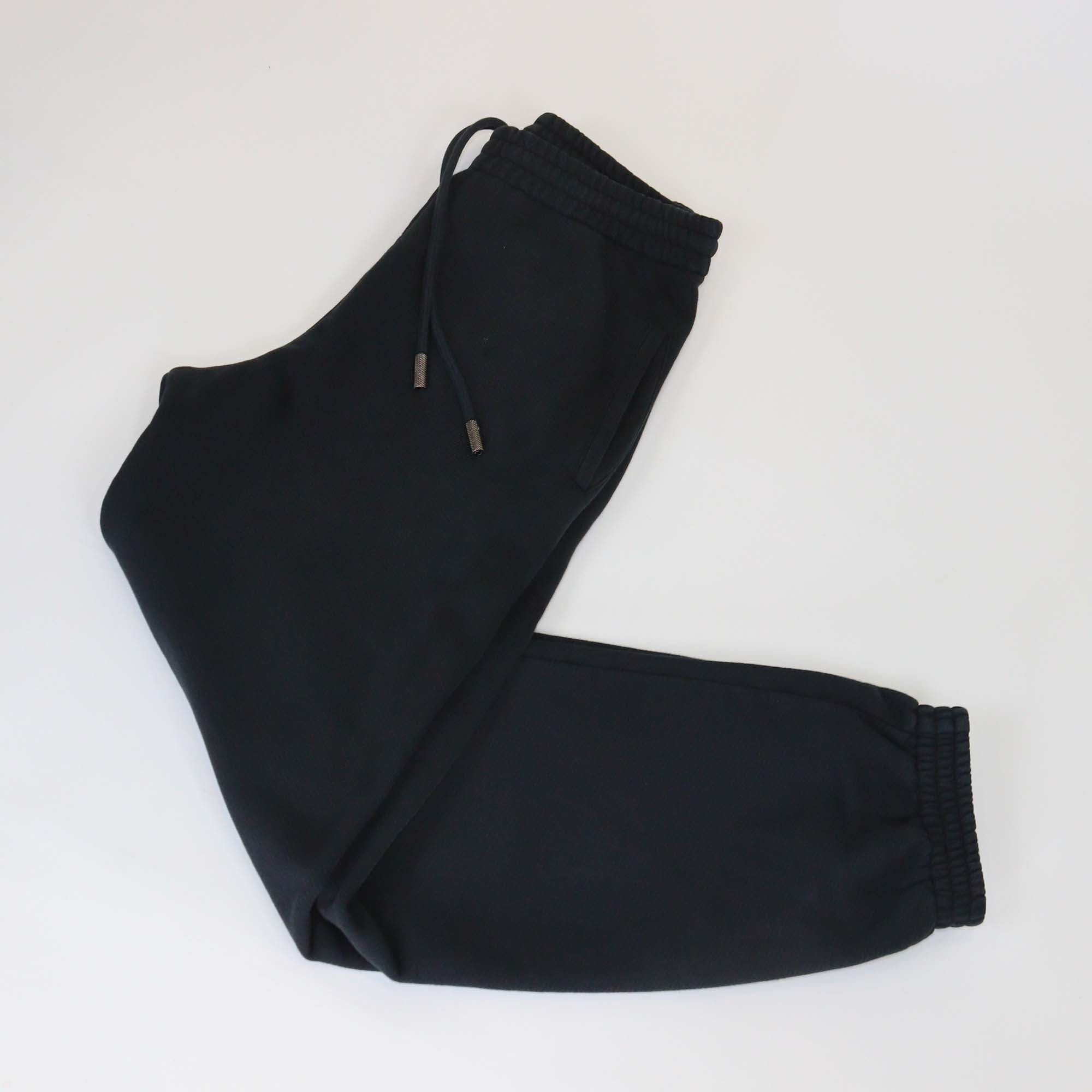Off-White Black Cotton Side Print Detail Sweatpants