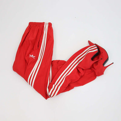 Balenciaga x Adidas Red Nylon Striped Jersey Pantashoes
