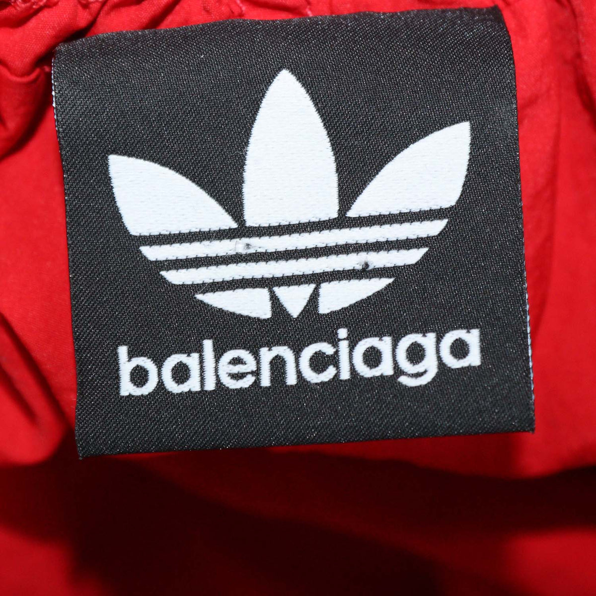 Balenciaga x Adidas Red Nylon Striped Jersey Pantashoes