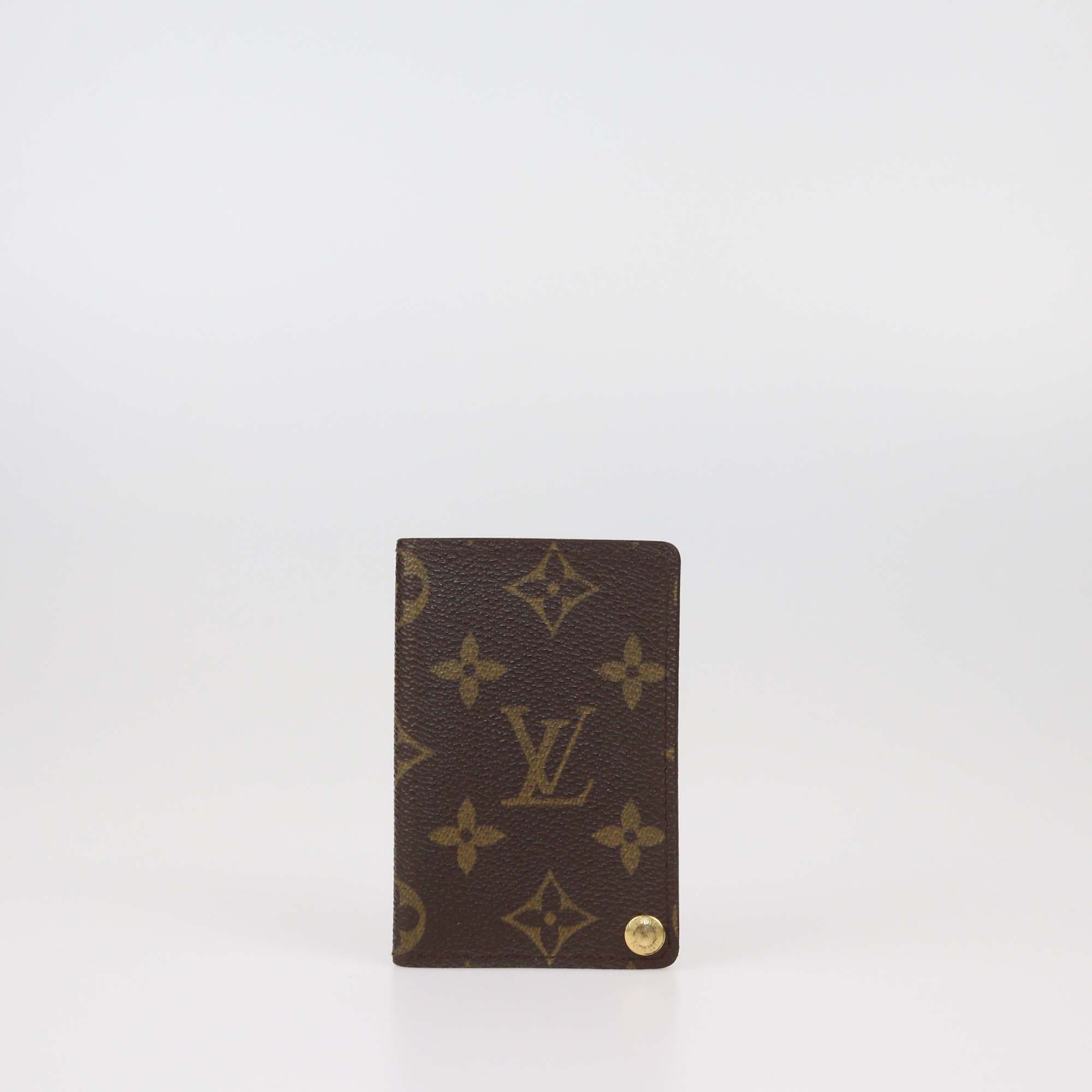 Louis Vuitton Monogram Canvas Porte Cartes Credit Pression Card Holder
