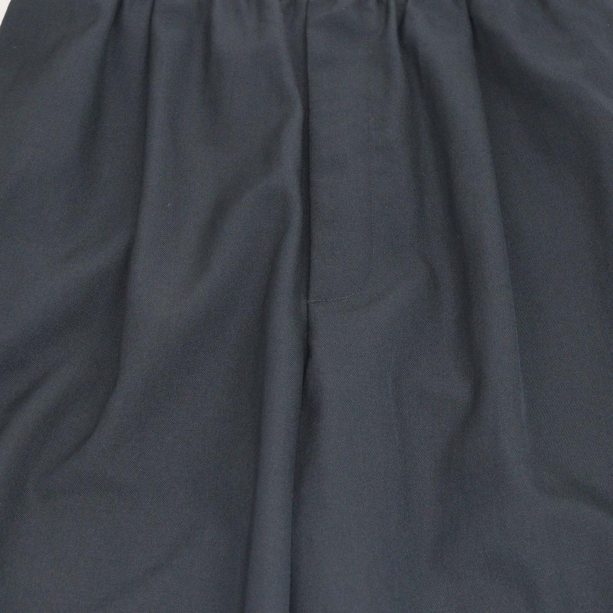Celine Charcoal Grey Wool Logo Waist Band Wide Leg Pants