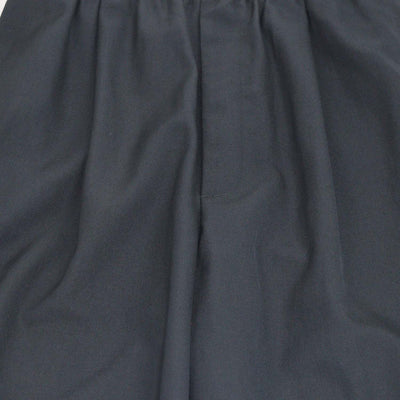 Celine Charcoal Grey Wool Logo Waist Band Wide Leg Pants
