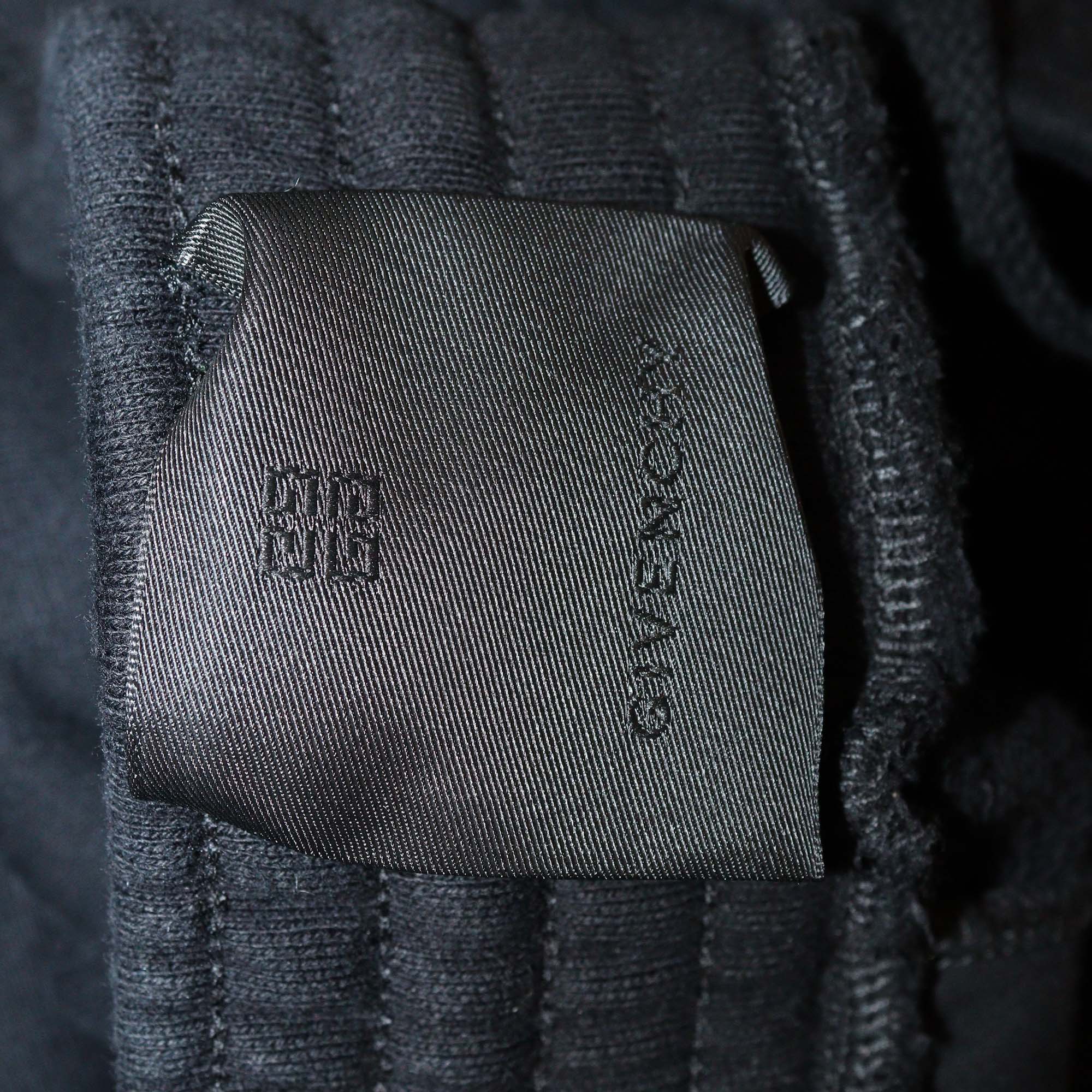 Givenchy Black Logo Embroidery Cotton Knit Sweatpants