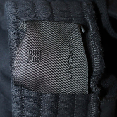 Givenchy Black Logo Embroidery Cotton Knit Sweatpants