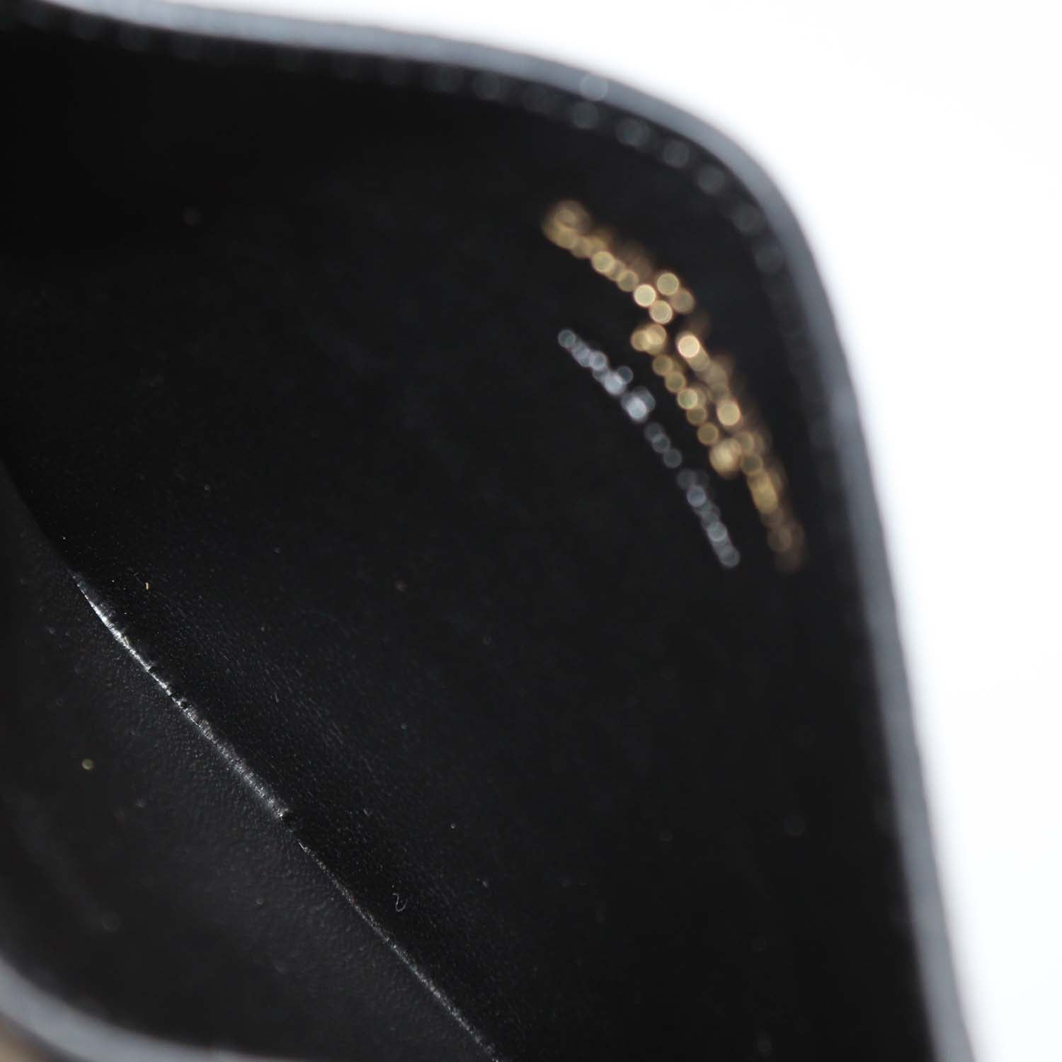 Saint Laurent Black Matelasse Leather Cassandre Card Holder