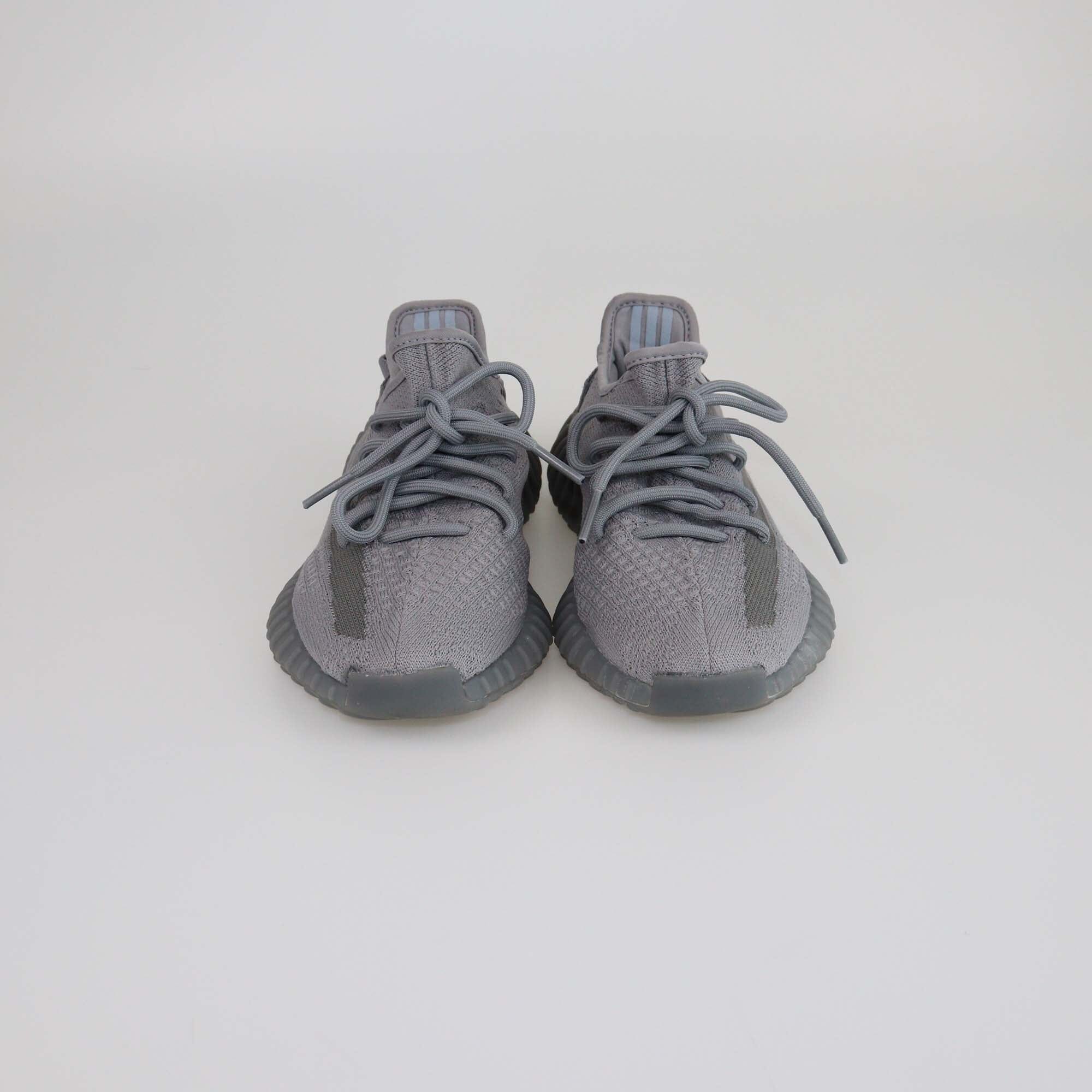 Yeezy x Adidas Gray Knit Boost 350 V2 Cinder Sneakers