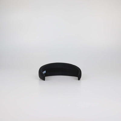 Prada Black Nylon Plaque Headband