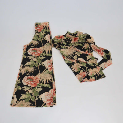 Zimmerman Multicolor Floral Print Ruffled Mock Neck Blouse & Pants Set Womens Zimmerman 
