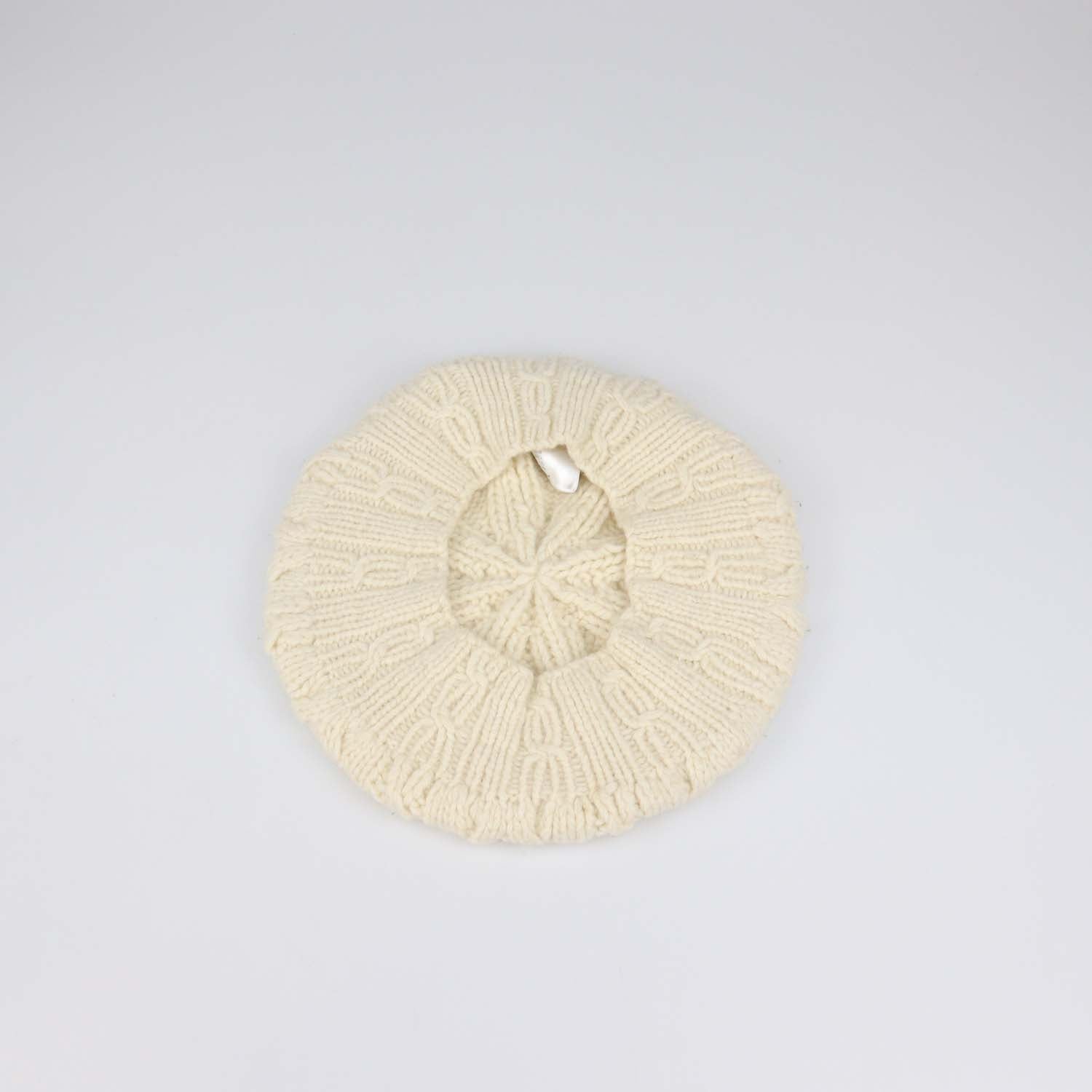 Givenchy Cream Wool and Cashmere Knitted Beanie