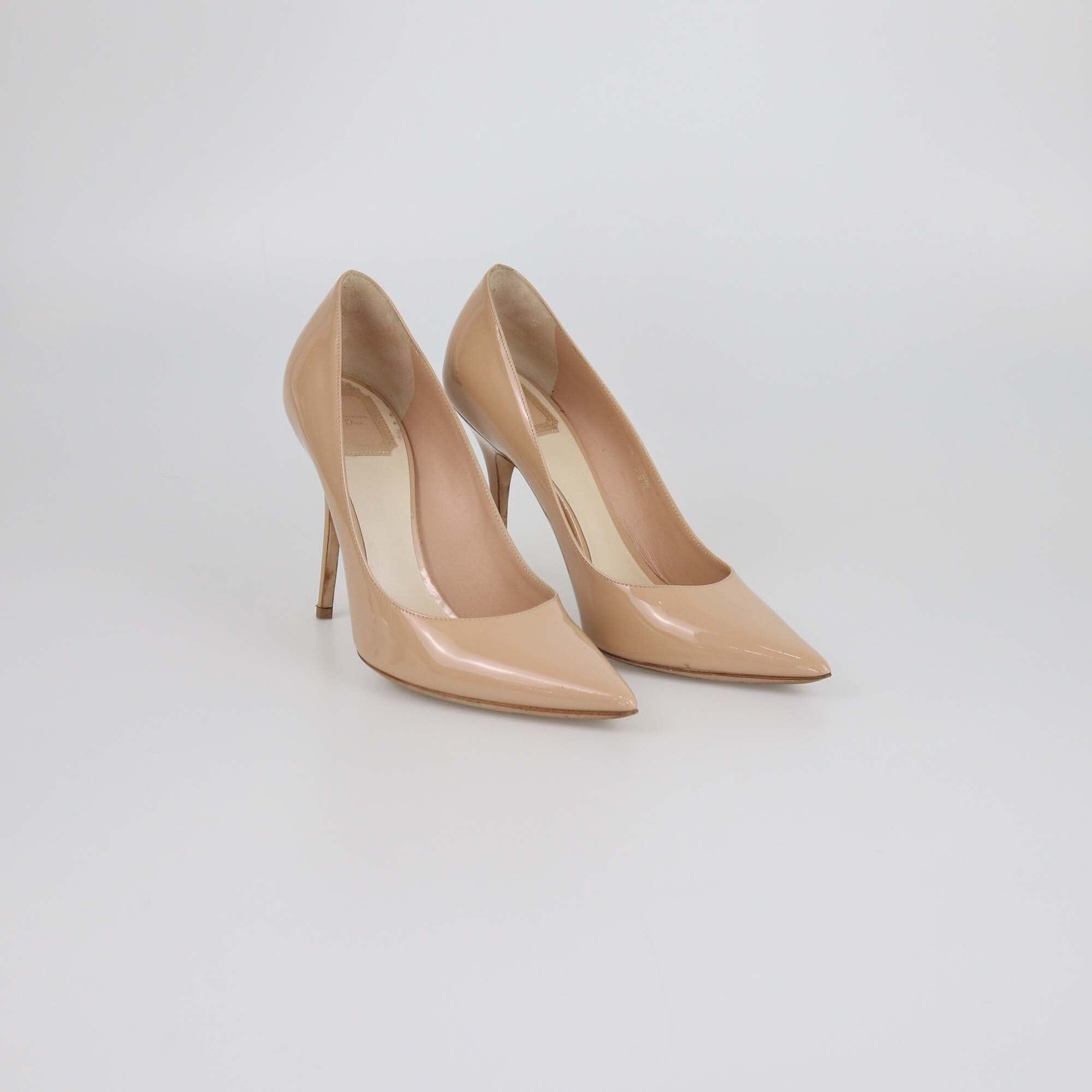 Christian Dior Nude Dior Essence Pointed Toe Pumps Womens Christian Dior 