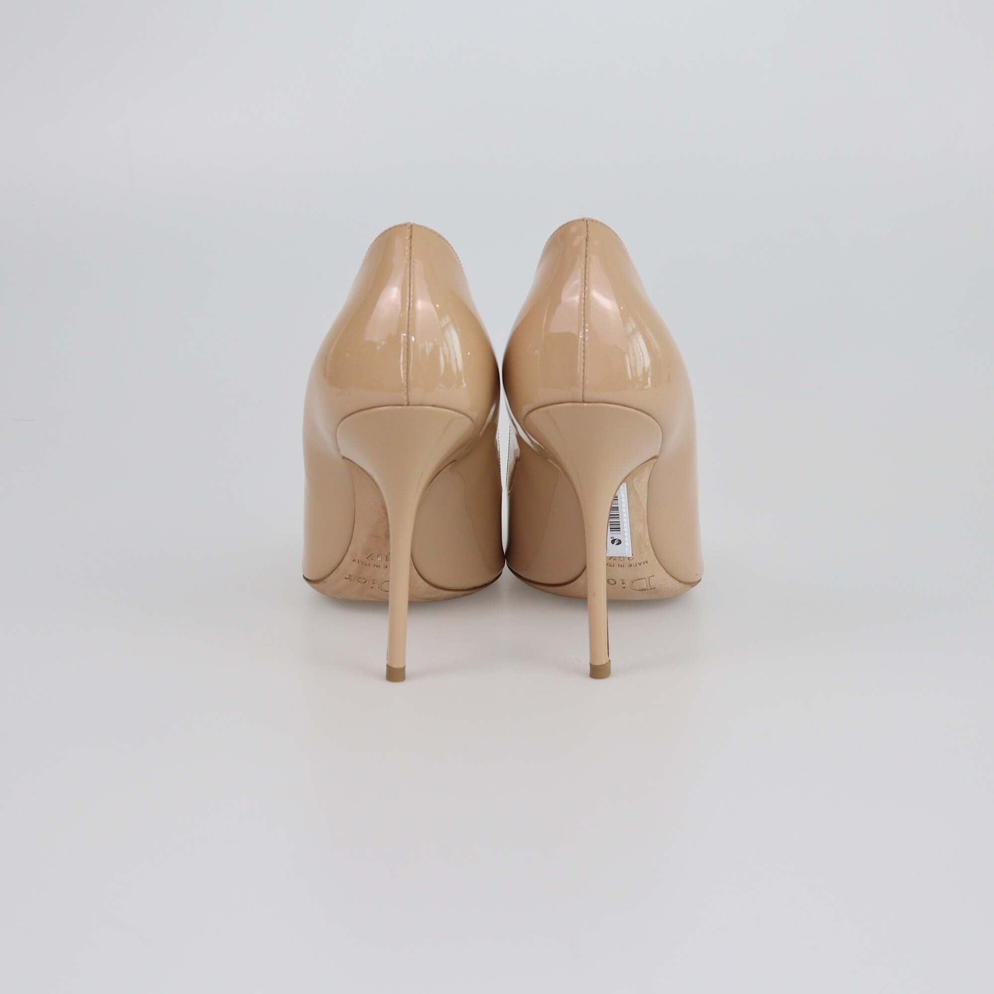 Christian Dior Nude Dior Essence Pointed Toe Pumps Womens Christian Dior 