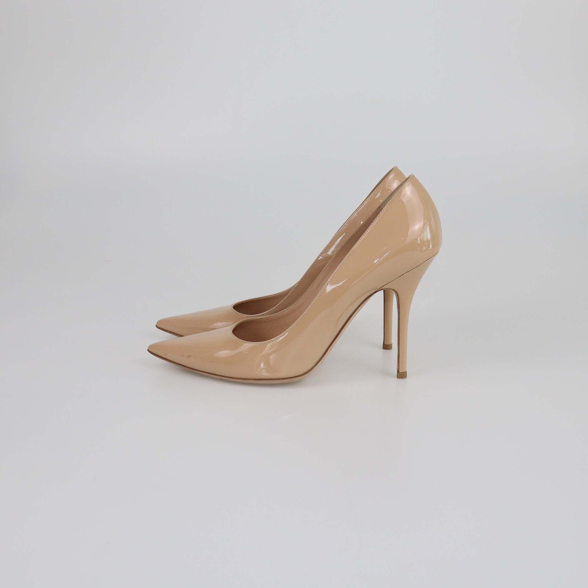 Christian Dior Nude Dior Essence Pointed Toe Pumps Womens Christian Dior 