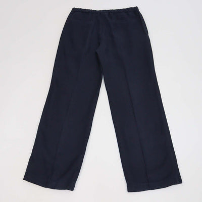 Loro Piana Navy Blue Linen Blend Marlyn Straight-Leg Trousers