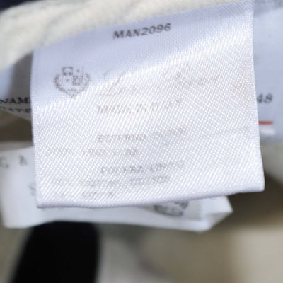 Loro Piana Navy Blue Linen Blend Marlyn Straight-Leg Trousers