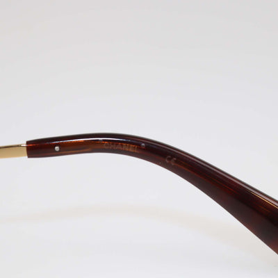 Chanel Gold/Brown Embellished Sunglasses