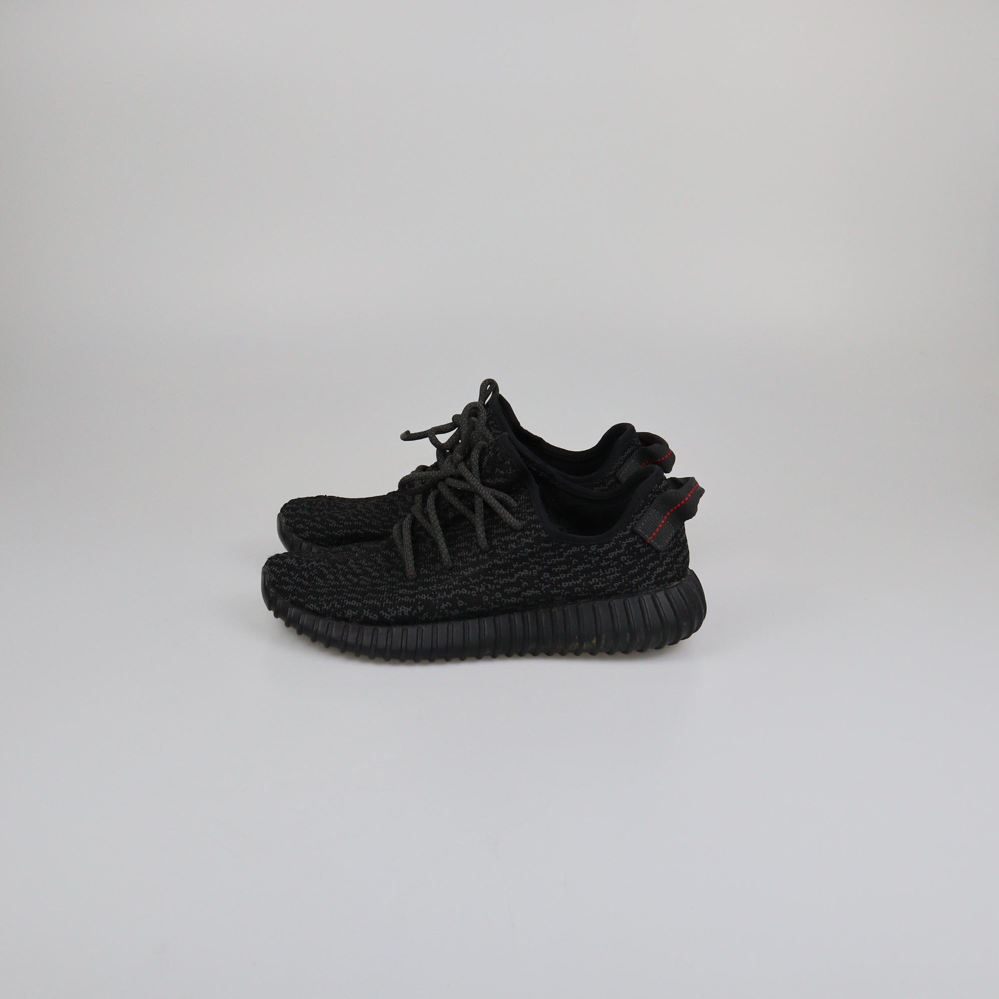 Yeezy x Adidas Black Knit Boost 350 Pirate Black Sneakers Womens Yeezy 