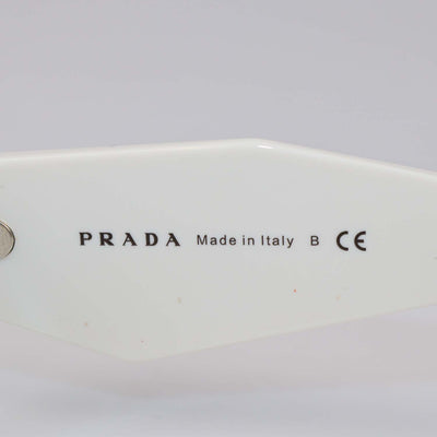 Prada White/Black Symbole Sunglasses