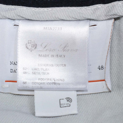 Loro Piana Navy Blue Linen Silk Joele Shirt Jacket & Marlyn Straight Leg Pants