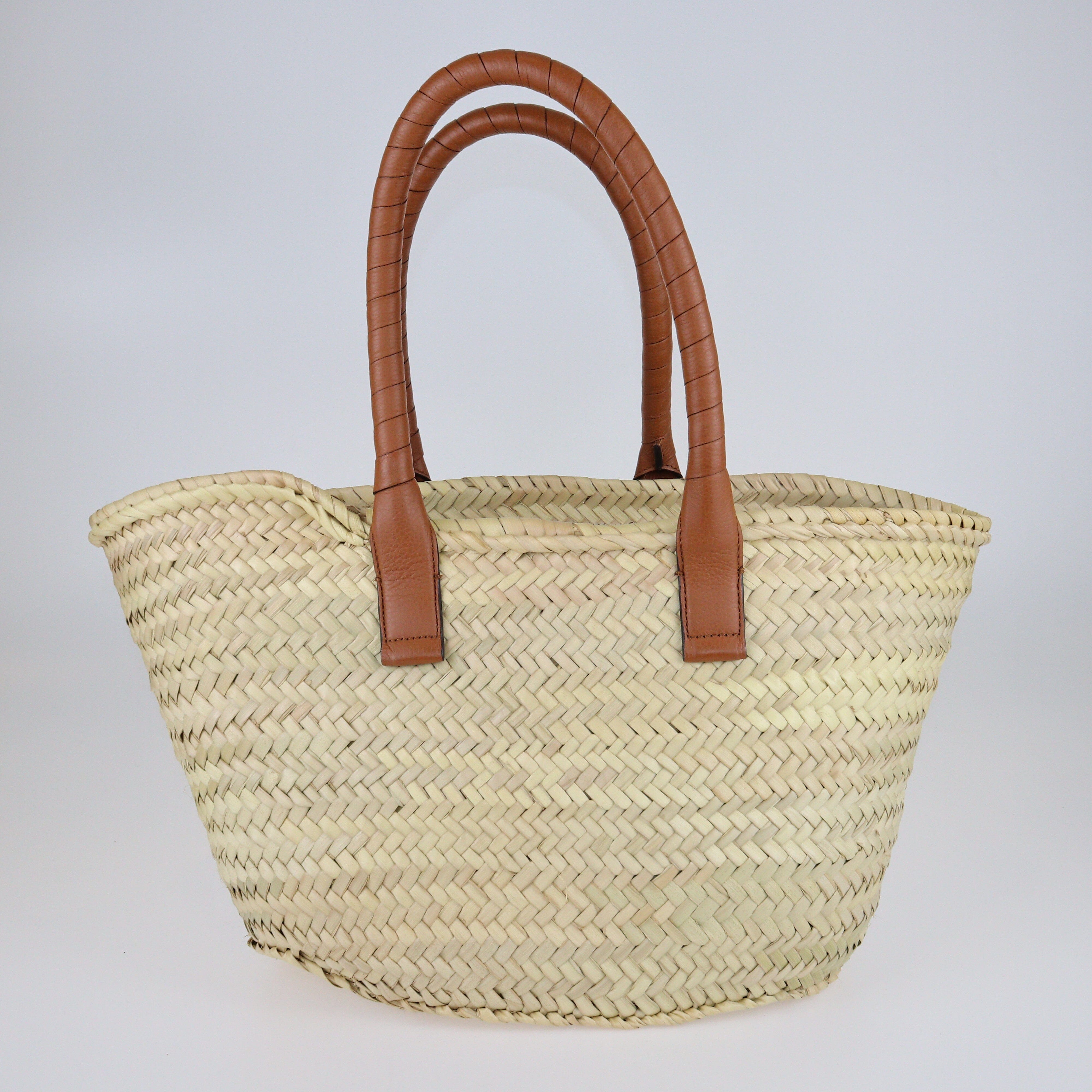 Beige/Brown Medium Marcie Basket Bag Bags Chloe 